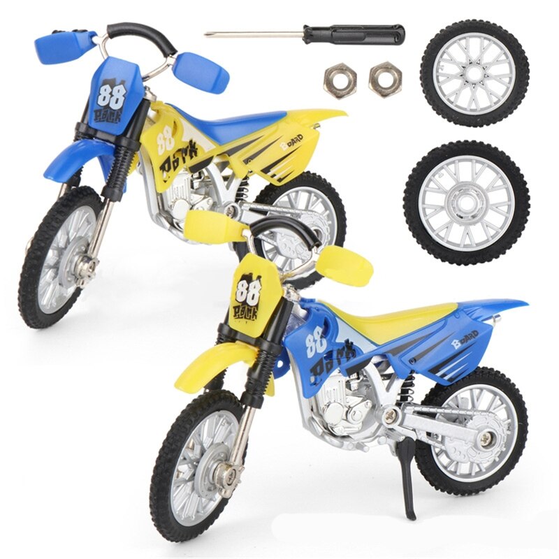 Mini moto de dedo de aleación de Metal, Scooter de dos ruedas, para niños U50F