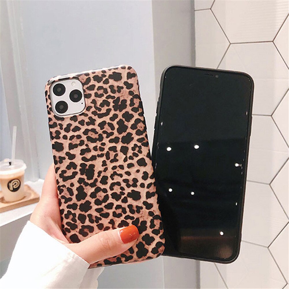 Lovebay Luxury Leopard Print Phone Case For iPhone 7 Soft IMD Silicone Cover For iPhone 11 12 13 Pro XS Max XR X 6 6S 7 8 Plus