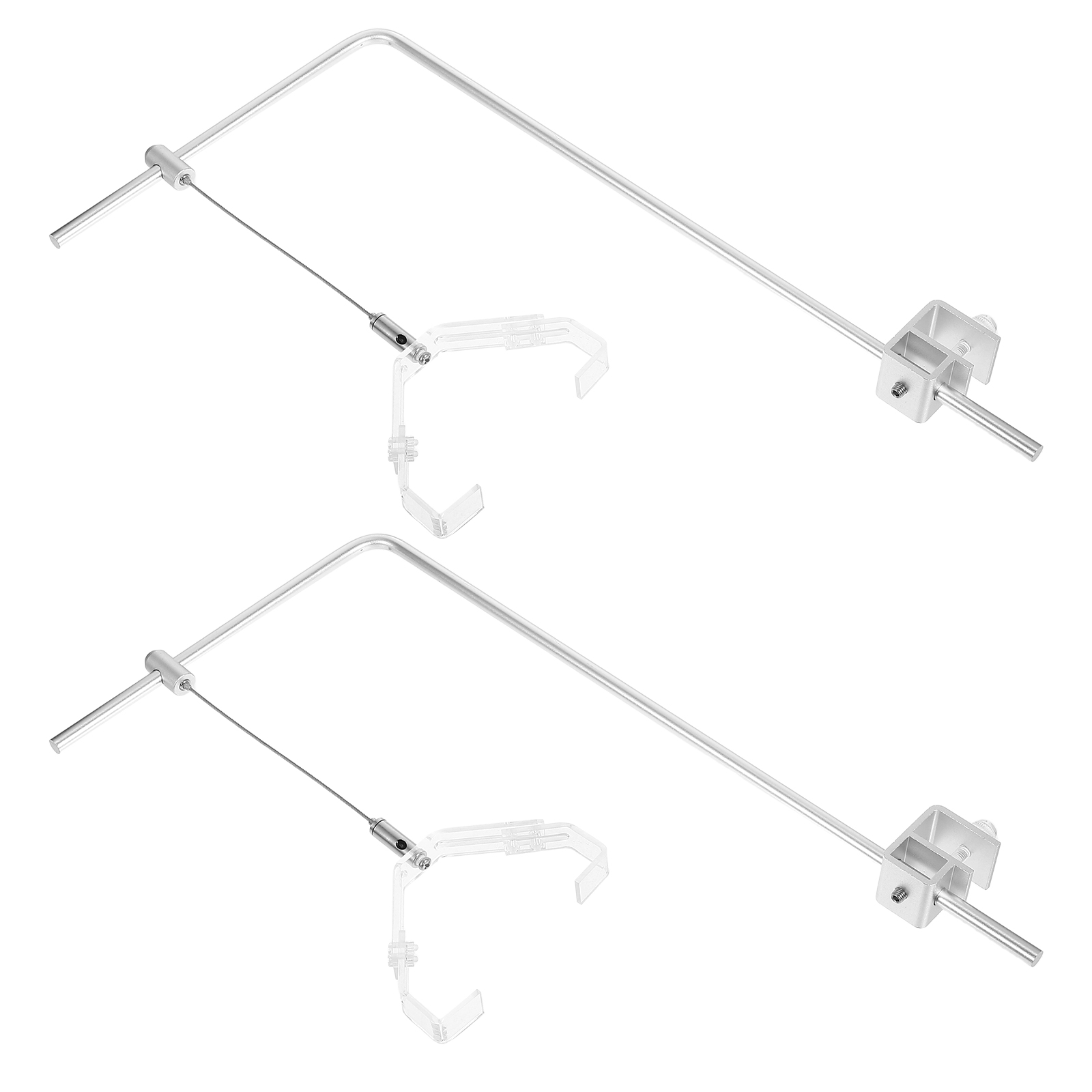 Support de lampe pour Aquarium, 2 pièces, support de lumière de pêche, Kit d'aquarium, support en alliage d'aluminium