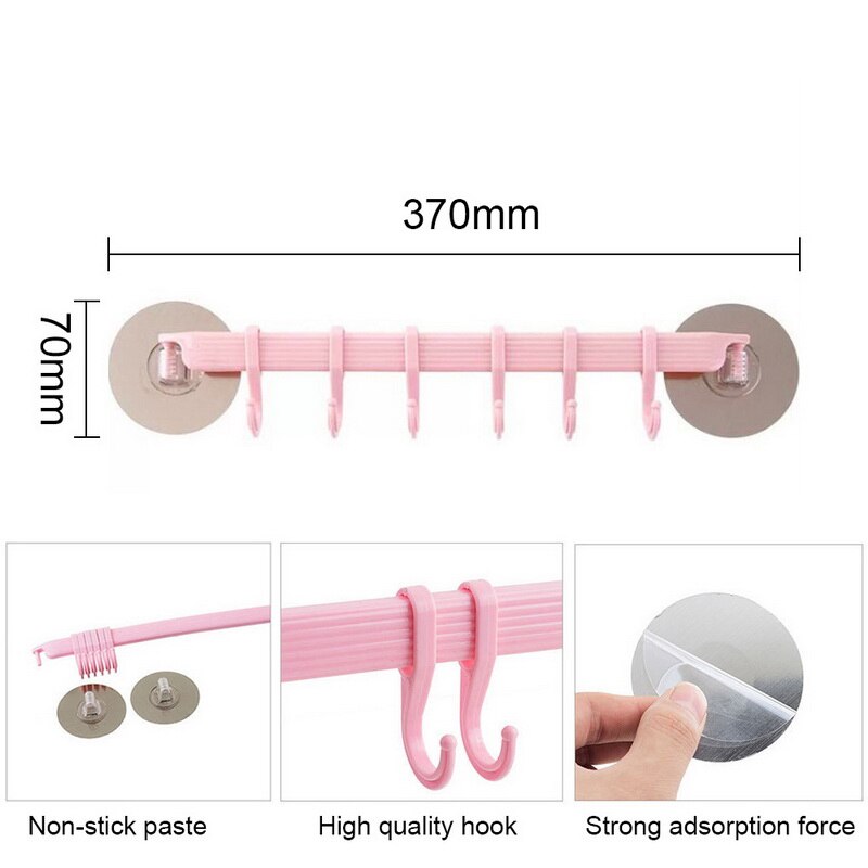 Ganchos Organizadores de pared para baño, soporte de toalla, accesorios de cocina, armario, ganchos del perchero para almacenamiento en la pared, ganchos para llaves