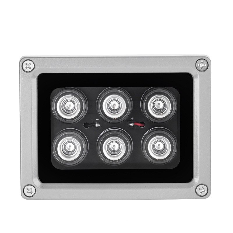 Lumière LED pour caméra de vidéosurveillance, distance IR 60m, 6 pièces, illuminateurs infrarouges, étanche, Vision nocturne, lumière de remplissage pour caméra CCTV
