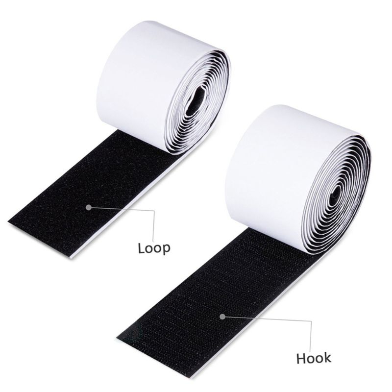 Electric Guitar Effector Pedal Tapes 2m*5cm Guitar Pedalboard Tape Hook + Loop Y4UB