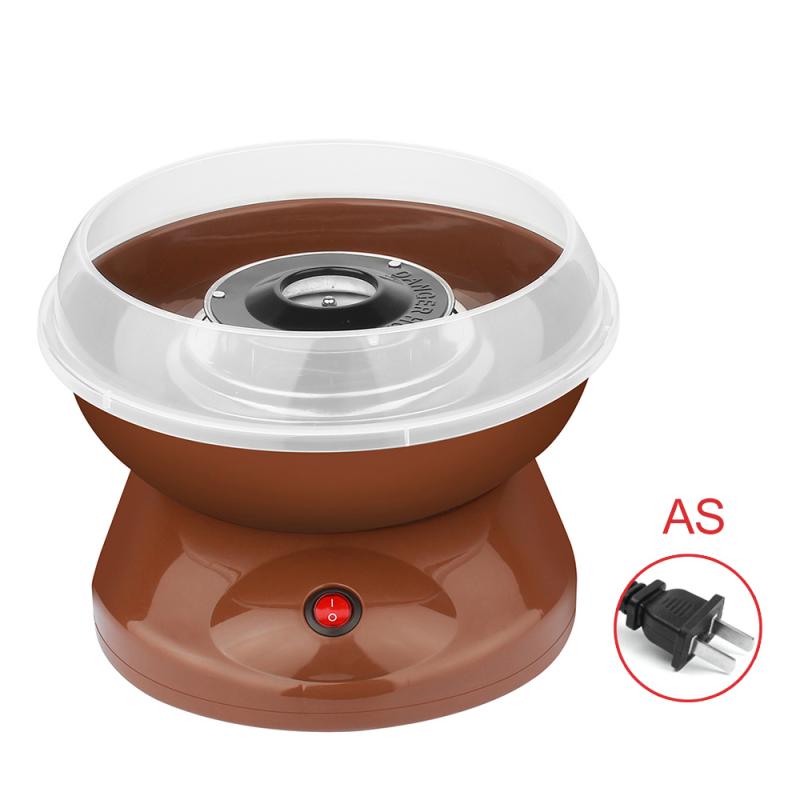Électrique bricolage doux barbe à papa fabricant Mini Portable coton sucre fée soie guimauve Machine enfants 220V Machine à bonbons: Brown US
