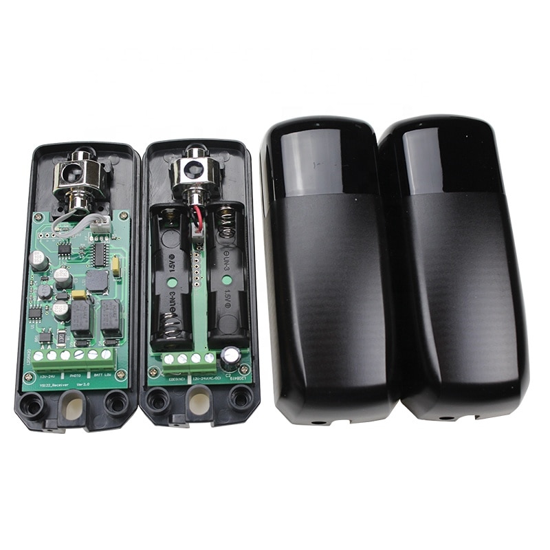 Fotocélula de haz de seguridad infrarrojo, SENSOR automático de barrera para puerta de garaje, batería IP54, 10m
