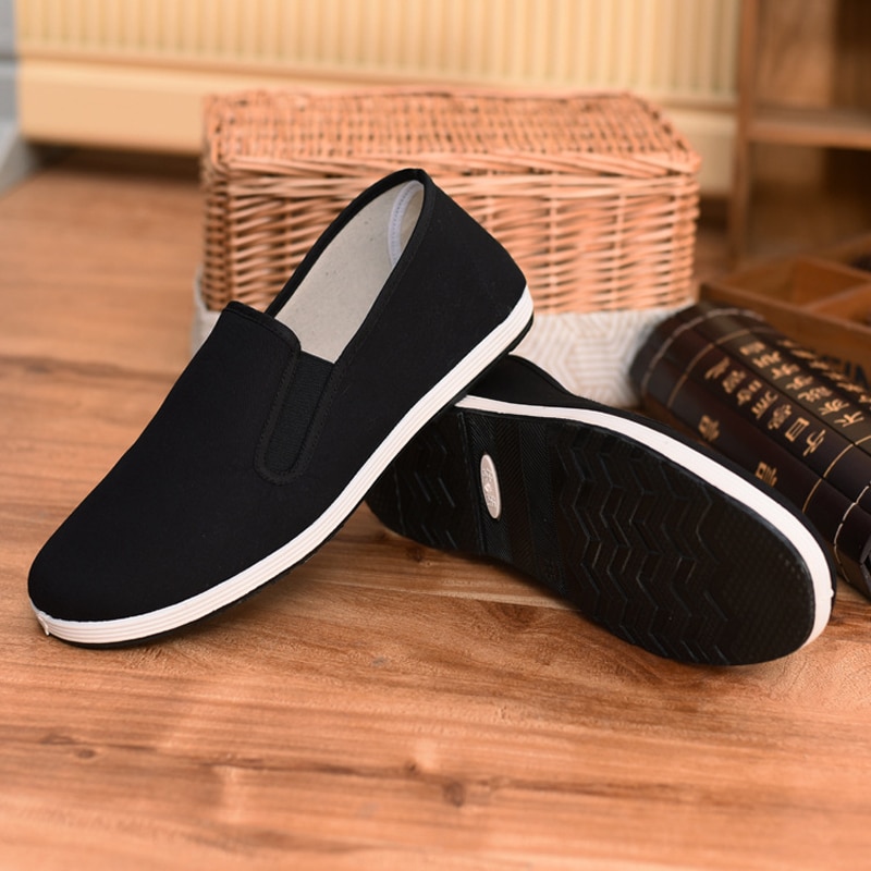 Kinesiska kungfu skor svarta traditionella kinesiska kung fu skor tai chi wushu skor gamla peking skor bruce lee kampsport sneakers
