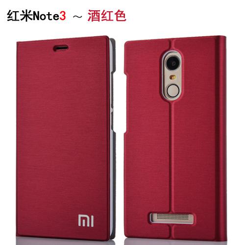 For Xiaomi Redmi Note 3 Pro Phone Case Luxury Slim Style Flip Leather Case For Xiaomi Redmi Note 3 Pro Cover Bag: Red