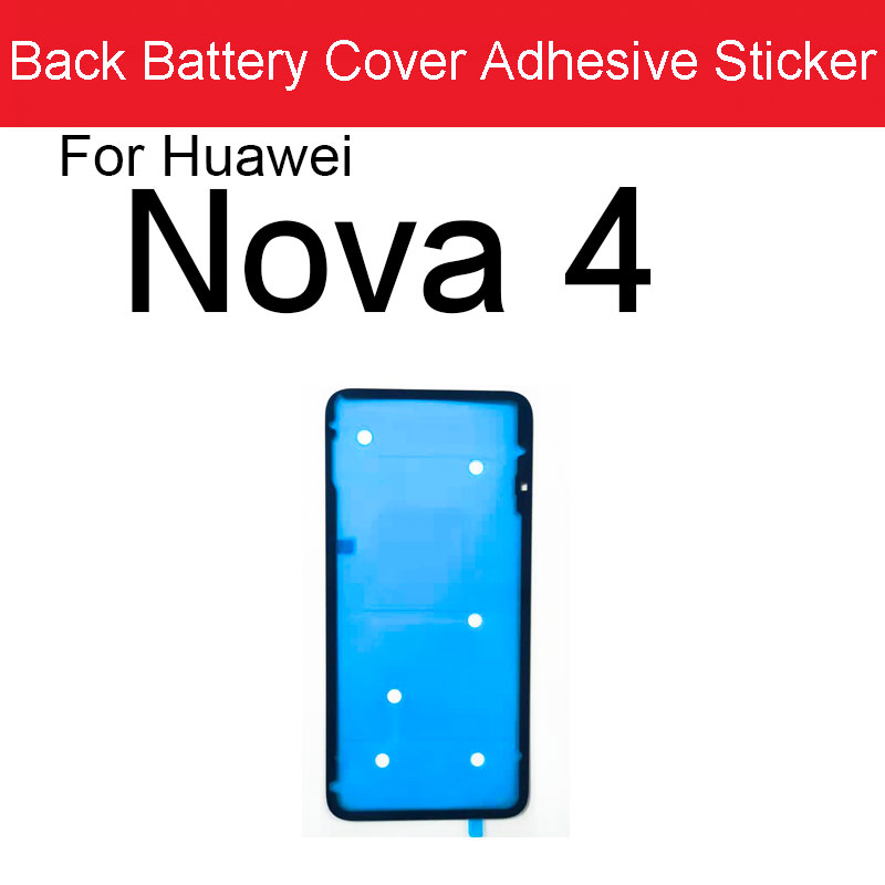 Back Battery Housing Cover Sticker Adhesive Glue Tape For Huawei Nova 2S 3 3E 3i 4 4E 5 5i 5T 5Z 6 7 Pro 6 7SE Replacement Parts: Rose Gold