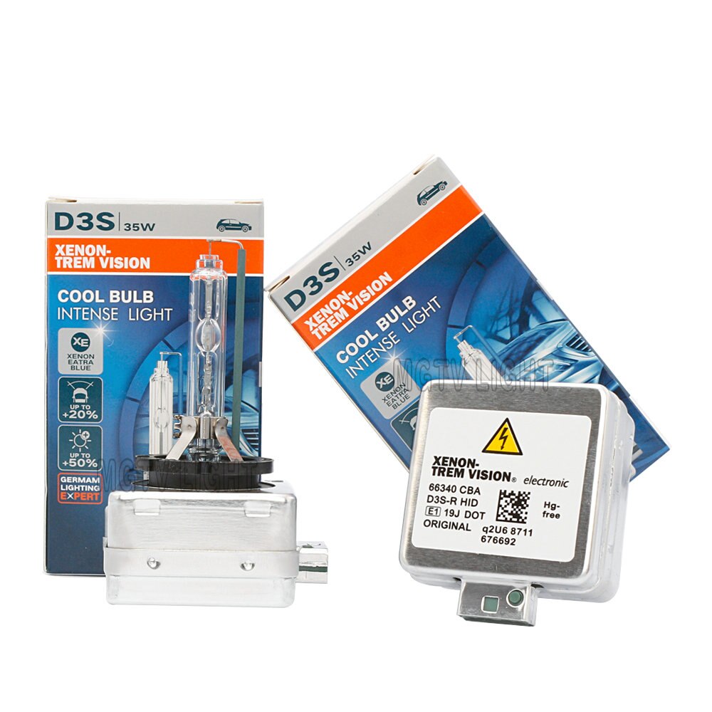 2PCS 35W HID-Xenon-Glühbirne Original D3S 66340 D1S CBI D2S D4S Kalten Blau mit Metall Halterung für Auto Scheinwerfer