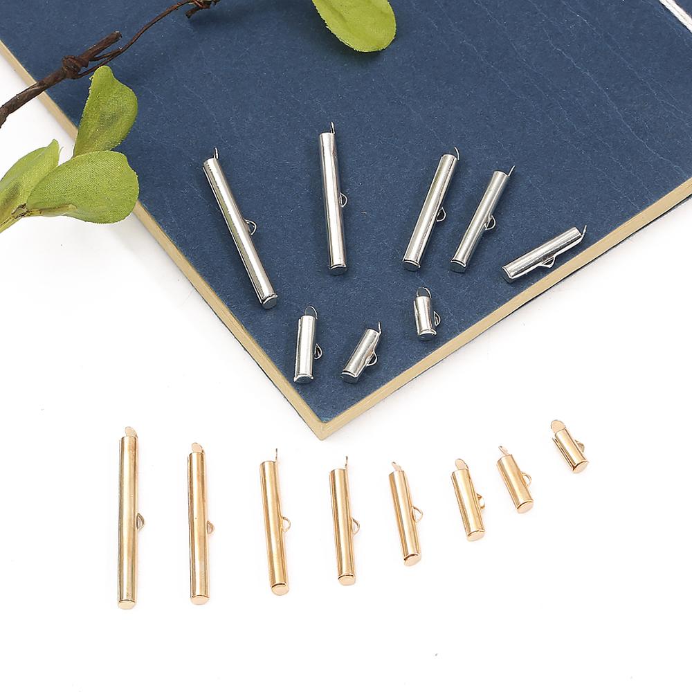 10-40 Mm Crimp Einde Kralen Dia Op End Sluiting Buizen Slider Eindkappen Connector Armband Sieraden Bevindingen Accessoires