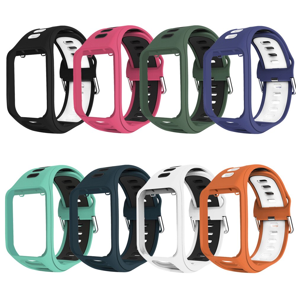 Wrist Band Strap Voor Tomtom 2 3 Runner Spark Avonturier Golfer 2 Vervanging Armband Zachte Horlogeband Silicon Riem Horloge Armband