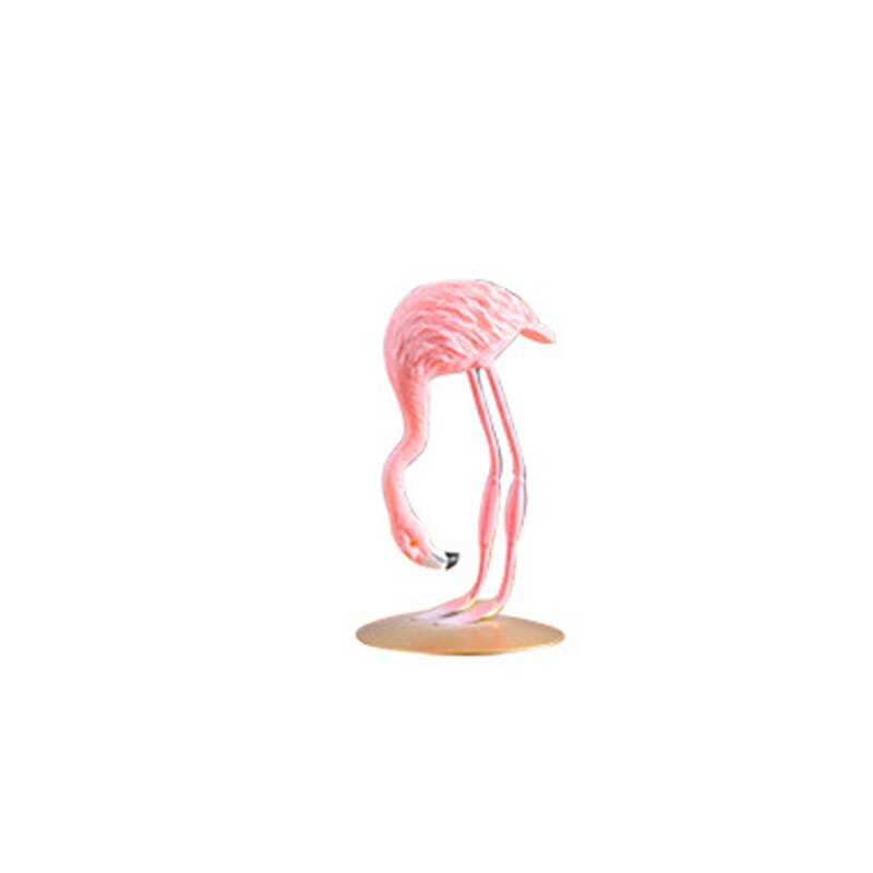 Nordisk lyserød flamingo skulptur dekoration syntetisk harpiks håndværk dekoration dekoration havearbejde stue dekoration forsyninger: 06