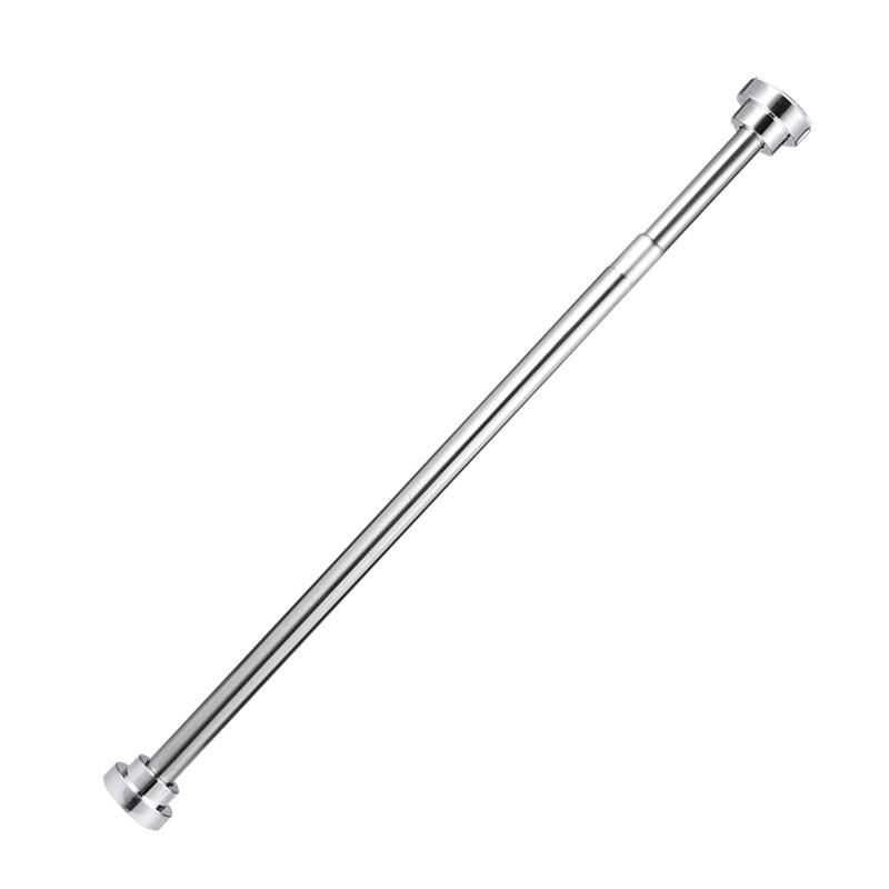 Punch Free Extendable Clothes Drying Pole Stainless Steel Shower Curtain Rod Retractable Spring Tension Rod for Bathroom: 100cm