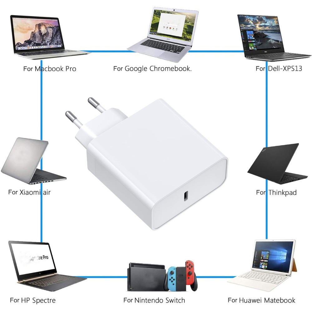 45W 65W 87W 20V 3.25A USB Type C PD Charger USB C Power Laptop Adapter for Macbook Pro 12 13 Huawei Matebook HP DELL Notebooks