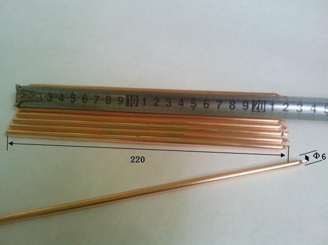 Puur Koperen Buis Gebruikt Voor Notebook Computer Cooling Notebook Circulaire Radiator Heat Pipe Diameter 6Mm 240-500Mm