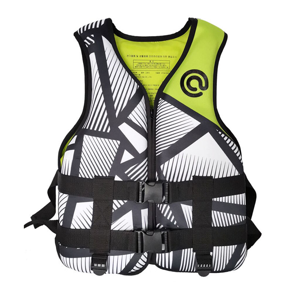 Chaleco salvavidas de neopreno para adultos, , flotabilidad, deportes acuáticos, pesca, Kayak, remo, natación, Rafting, seguridad: Green