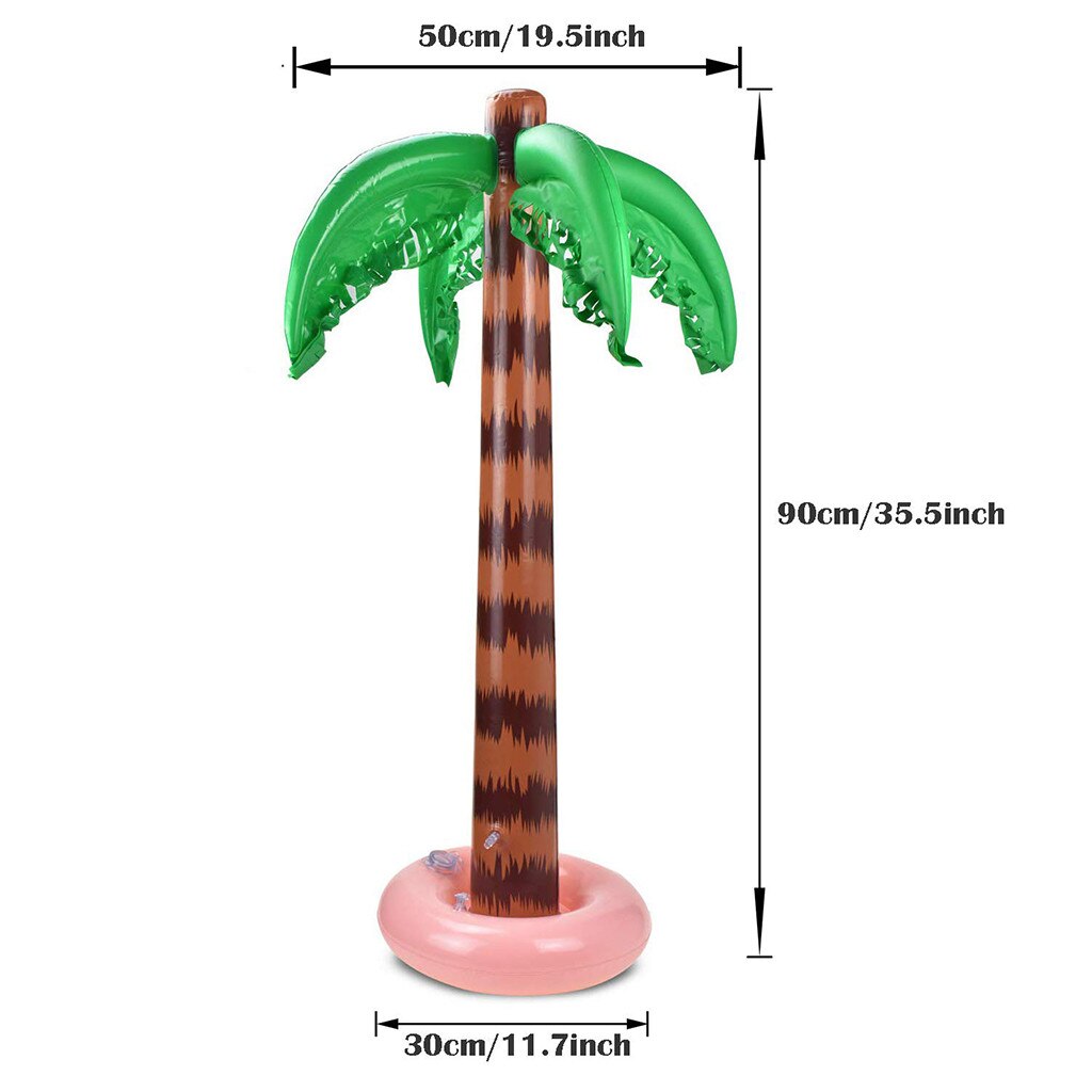 Opblaasbare Speelgoed 2 pc Opblaasbare Palm Bomen Speelgoed 90 cm Kokospalmen Strand Achtergrond voor Party Kinderen Familie Opblaasbare boom