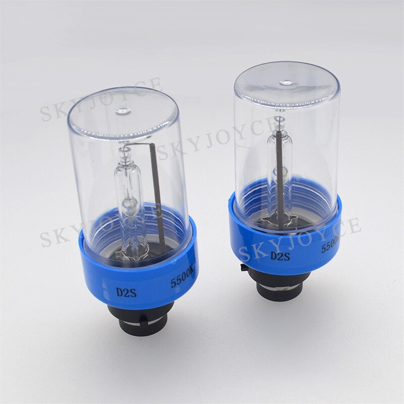 Skyjoyce  ac 12v 55w d2s xenon hid pære 4500k 6500k 5500k d2s d2r d4r d4s bil forlygte pære til 35w 55w d2s d4s hid ballast sæt
