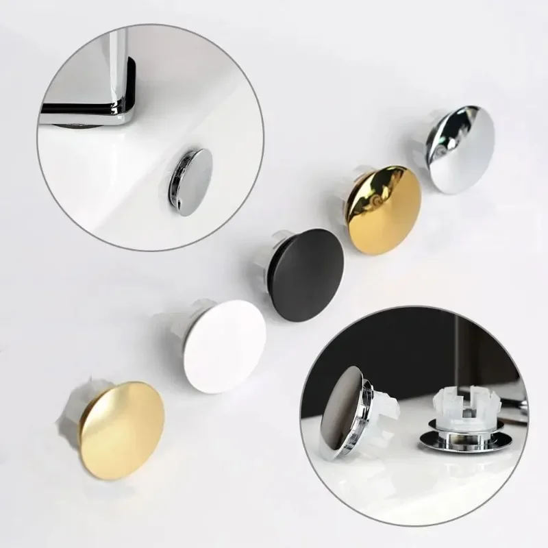 Waschbecken Überlauf Abdeckungen trimmen Ring Kappe Küche Badezimmer Waschbecken Badewanne Runde Doppel Schicht Ersatz See Abdeckung Für 22mm-24mm See