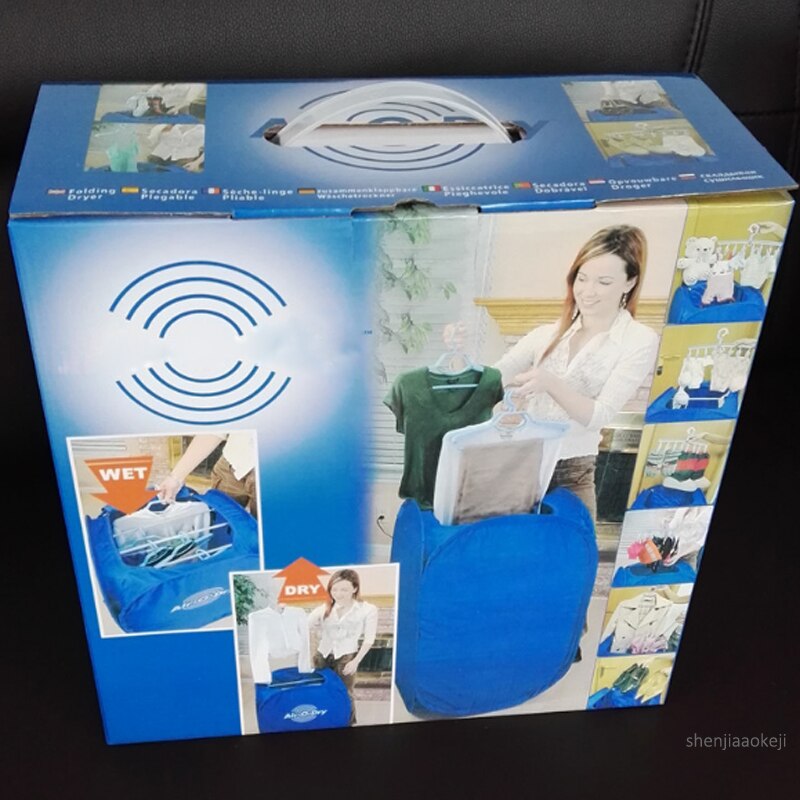 KD-111 Portable household 30-180 min timing dryers Mini Foldable free installation clothes dryers clothes dry hanger 800W 220V