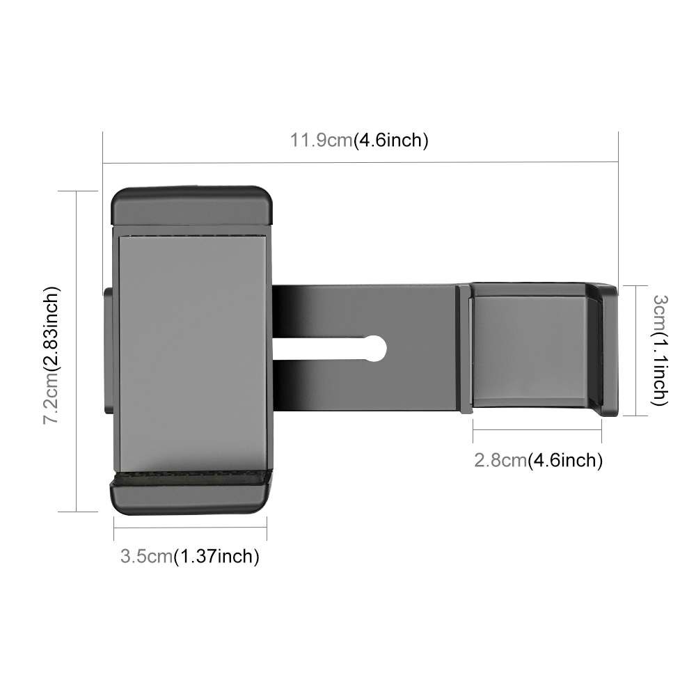PULUZ-Soporte de pinza para móvil, montaje de trípode para DJI OSMO Pocket, soportes de extensión fijo, 1/4 pulgadas
