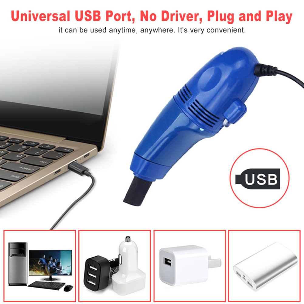 Mini USB Soft Computer Laptop Vacuum Cleaner Keyboard Gaps Cleaner Dust Removal Brush Cleaning Tool Small Suction Brush