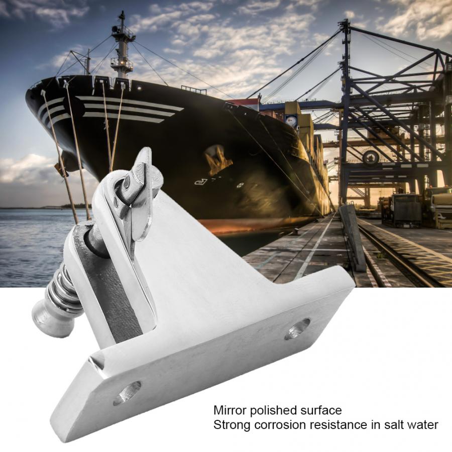 Deck Hinge Mount 60 x 18mm Boat Deck Hinge Mount Fitting Stainless Steel Marine Hardware