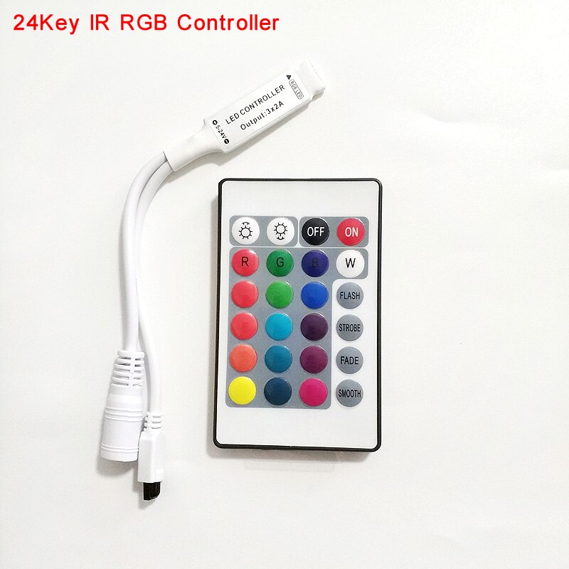 17/24/40/44 klucz mini IR pilot RF ściemniacz robić RGB dioda doprowadziło RGBW taśmój światła: 24key IR kontroler
