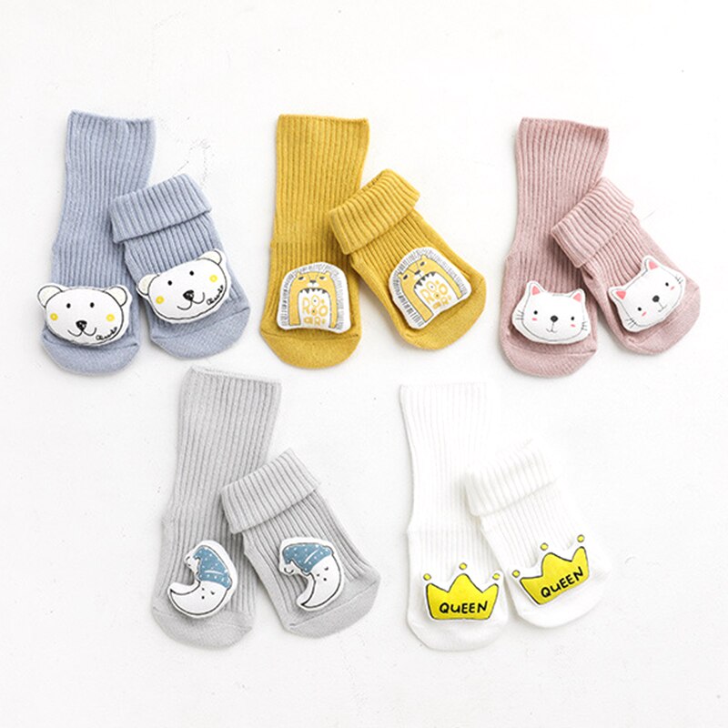 Imcute Nuovi Capretti Caldo Calzini E Calzettoni Disossate Allentato Bocca Del Bambino Tubo Calzini E Calzettoni Bambola Del Fumetto di Erogazione Non-scarpe antiscivolo Bambino Del Bambino Calzini E Calzettoni 0-3 anni