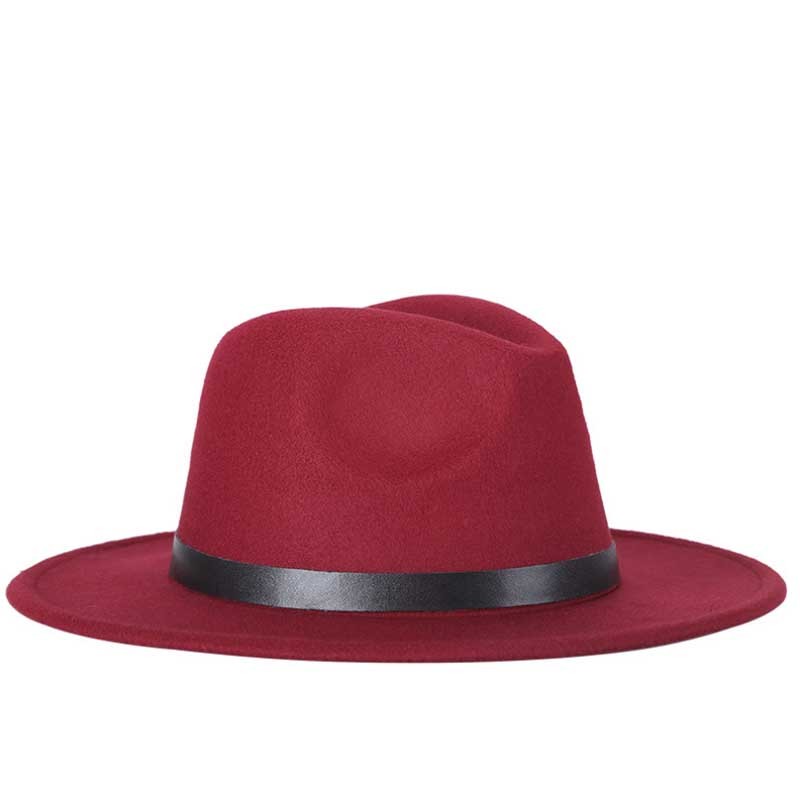 Vinter efterår efterligning uldne kvinder mænd damer fedoras top jazz hat european american round caps bowler hatte