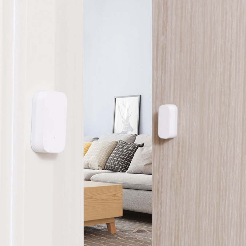 Aqara-Sensor de ventana de puerta Zigbee, conexión inalámbrica inteligente, Mini sensor de puerta que funciona con La aplicación Mi para teléfono Android IOS