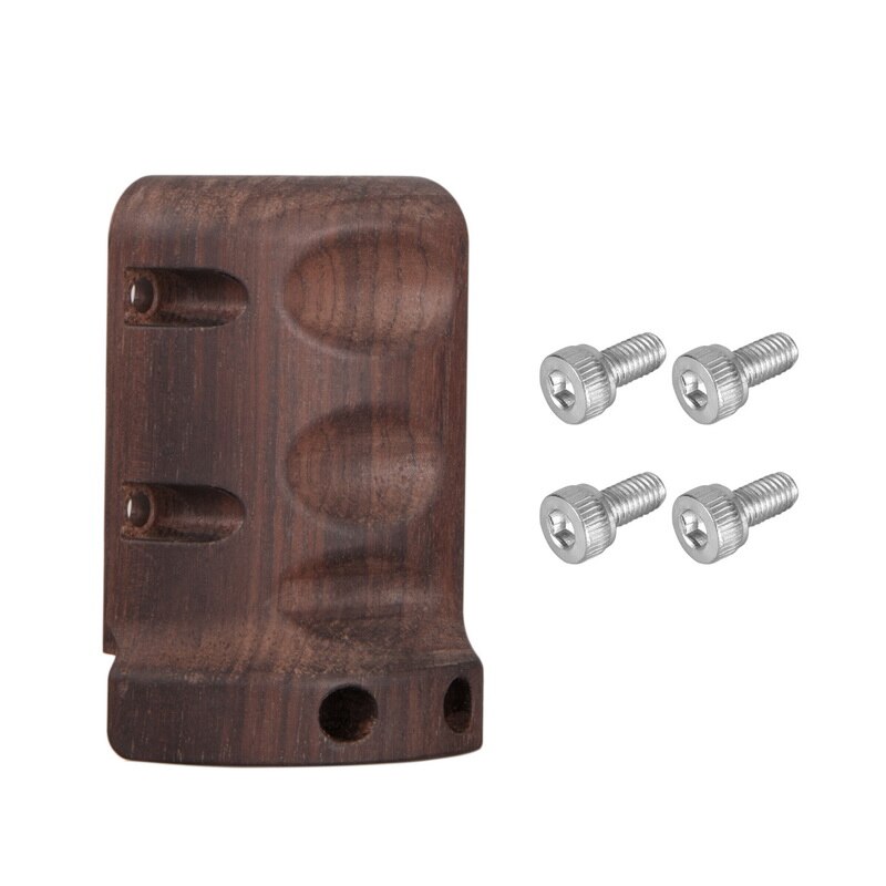 Câmera com tampa e punho de madeira perolada, para sony a7iii, a7r3, a7m3 dslr, com cabo de alumínio: Pearwood handle