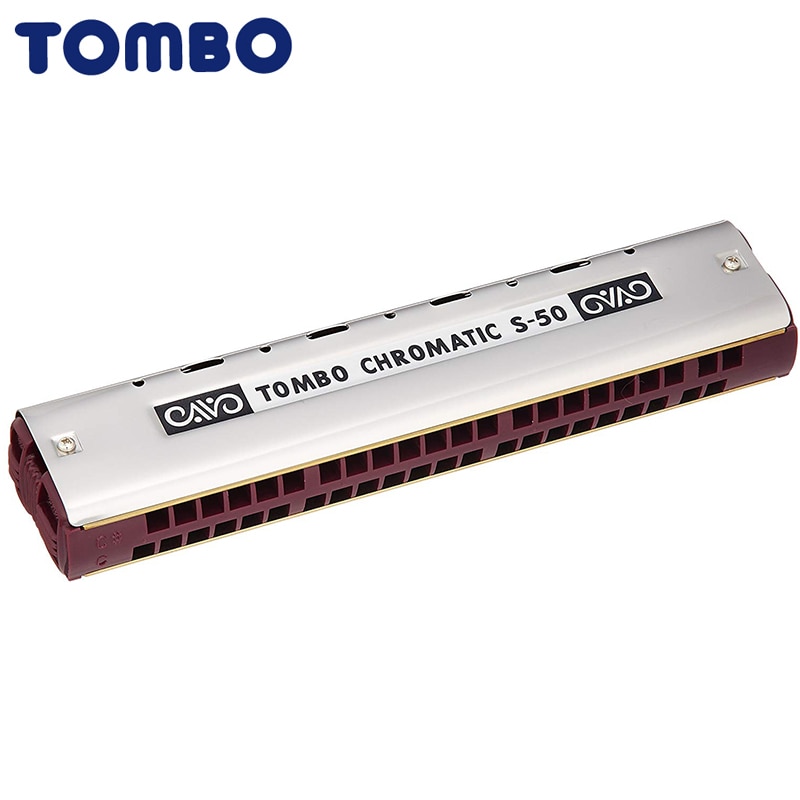 TOMBO NO.S-50 S50 Harmonica chromatique unique 44 trous Blues harpe clé C bouche orgue laiton anches résine Instrument de musique