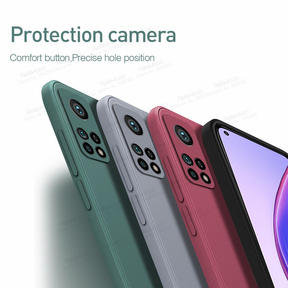 Dla Xiaomi Mi 10 T Pro Case miękki płynny silikonowy telefon pokrywa Xiomi 10 T T10 Mi10T 5G zwykły cukierki kolorowy aparat odporny na wstrząsy Coque