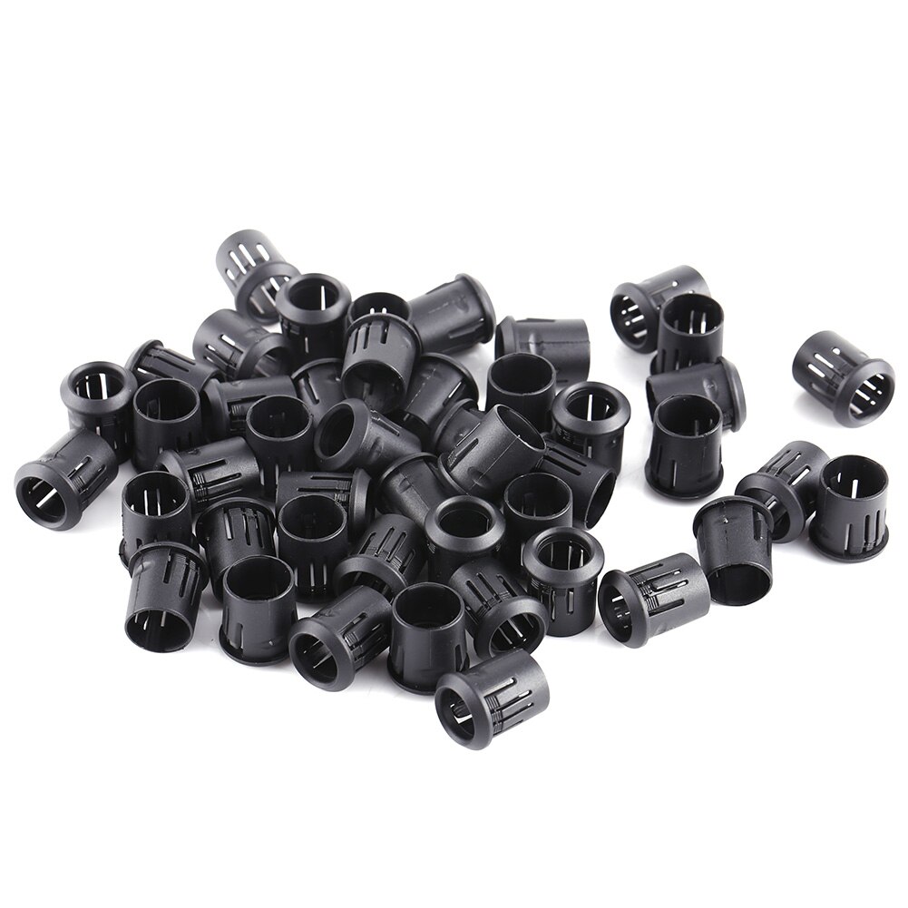 3mm 5mm 8mm 10mm led lampe sokkel 50 stk lampe lys socket diode holder plast svart klips rammefeste nyttig lys diode holder: 10mm