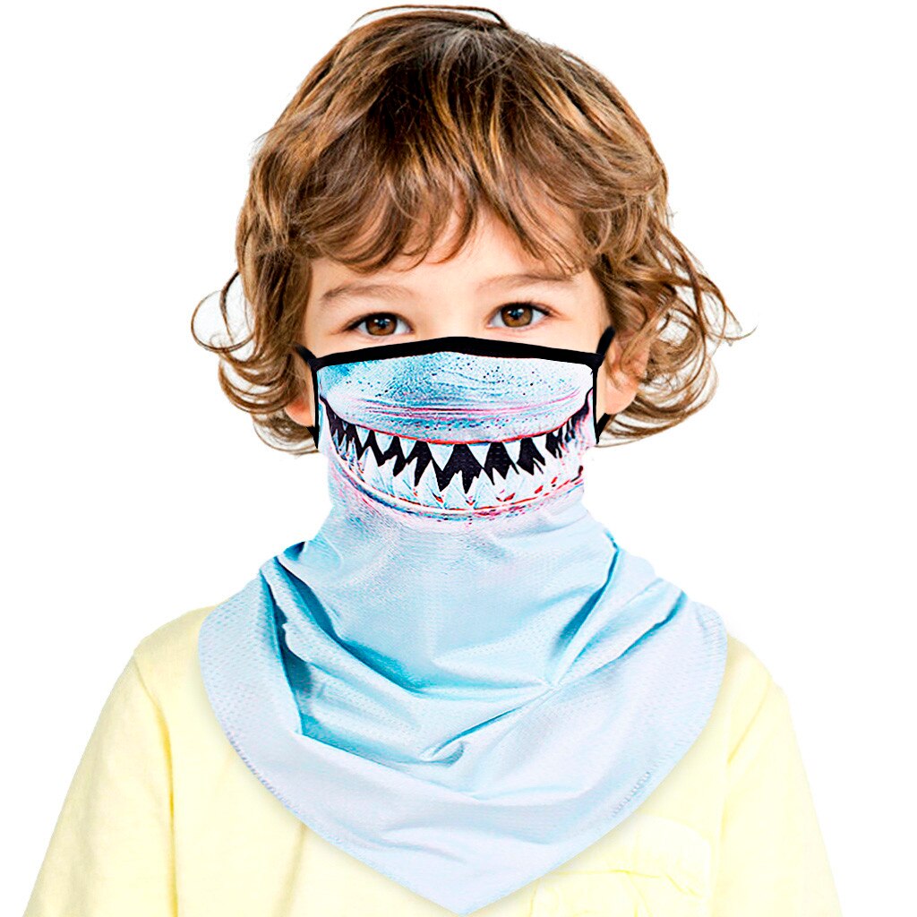 40 # niños pañuelos para niños Unisex Rave Bandana cuello polaina tubo Headwear Face Scarf senderismo bufandas bloqueo de los pies: D