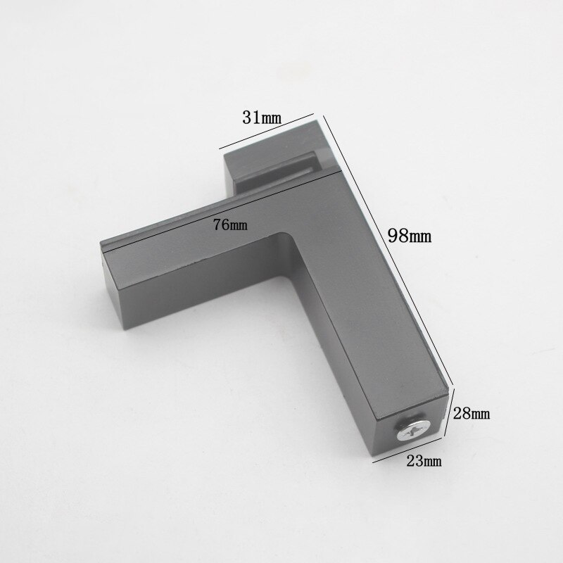 Support D'étagère Gris Argenté Herakles HD 400x350mm En Aluminium, Support D'éta