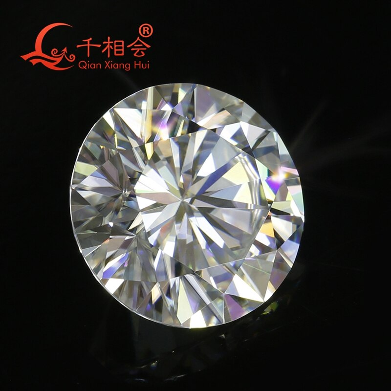 3mm to 12mm GH color white Round Brilliant cut moissanites loose stone by qianxianghui