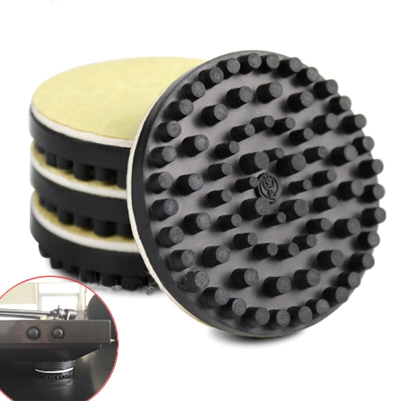 LP Record Player Isolation Feet - 4PCS - Slip Proof Silica Gel Turntable Mat