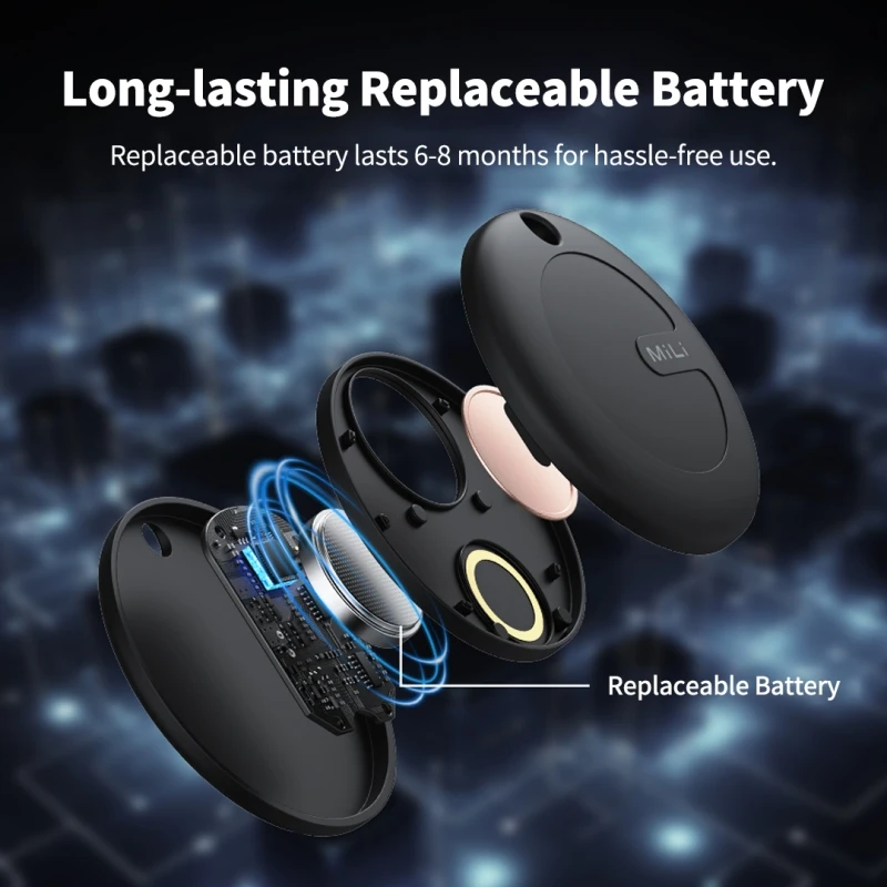 MiLi Mitag Tracker Anti-verloren Bluetooth 5.0 MiNi Smart Locator Positie Kindertassen Portefeuilles Finder Werk met Android Vind mijn apparaat