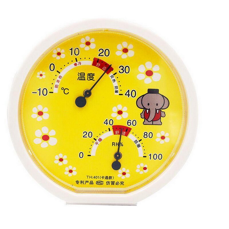 Wall Temperature Humidity Monitor Indoor Outdoor Thermometer Hygrometer No Battery Required: G305640