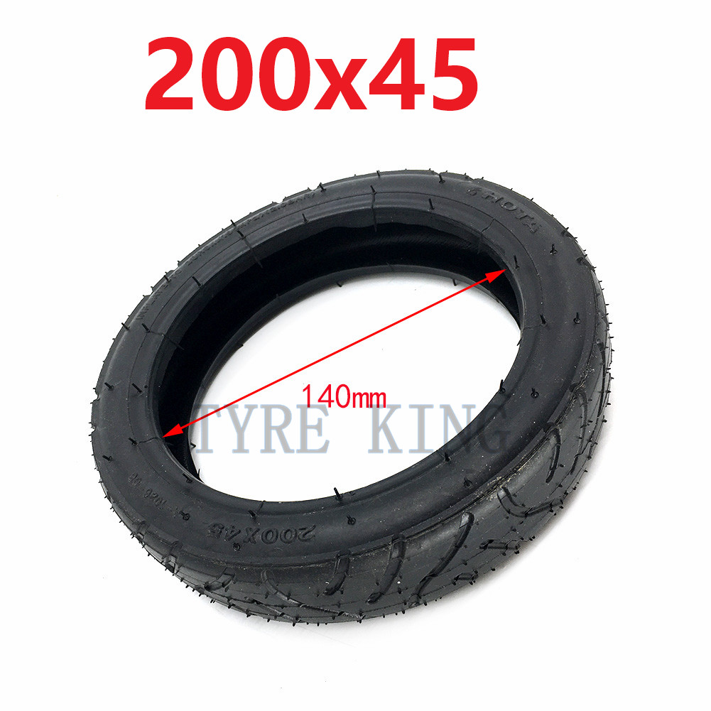Wysokiej jakości 8-cal 200x45 dętka 200*45 opona robić Etwow skuter elektryczny tylne koło modyfikacji akcesoria