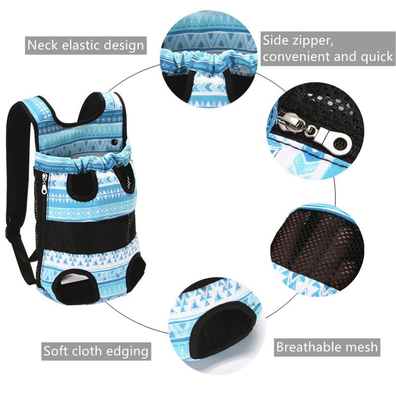 Trendy Pet Dog Carrier Rugzak Ademend Cartoon Outdoor Reizen Producten Zakken Voor Kleine Hond Kat Chihuahua Teddy Mesh Rugzak