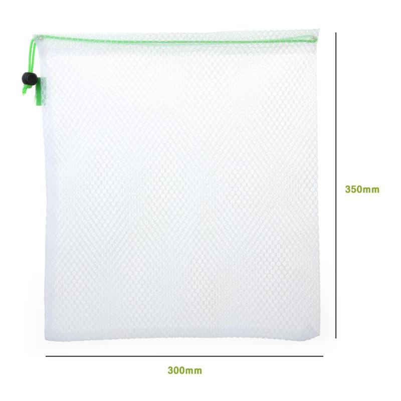 Boodschappentassen mesh groente- en fruitzakken reinigbaar duurzaam opvouwbaar herbruikbaar keuken organizer etui speelgoed opbergzak mesh tas: A