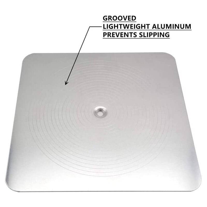 Lightweight Premium Aluminum Plate Plastering Hawk Plastering Hand Board with Comfort Grip Handle 12 x 12-Inch,2 Pack