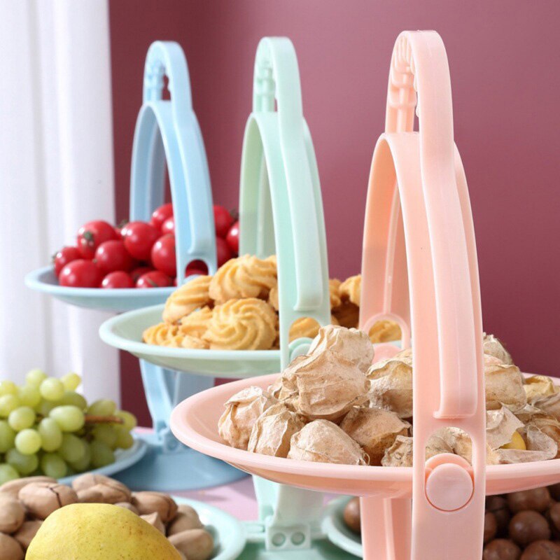 Platos de plástico plegables para salida de pícnic, platos portátiles para aperitivos, cuenco, bandeja, suministros para en casa