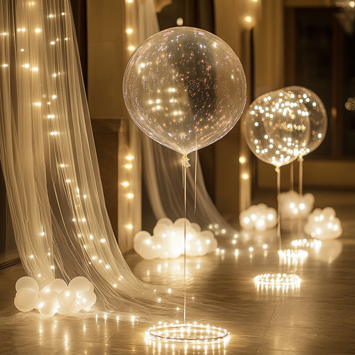 10 STKS LED Light Up Ballonnen Glow in The Dark Transparante Led Bobo Ballonnen met Lichtsnoer voor Verjaardag Bruiloft Decor