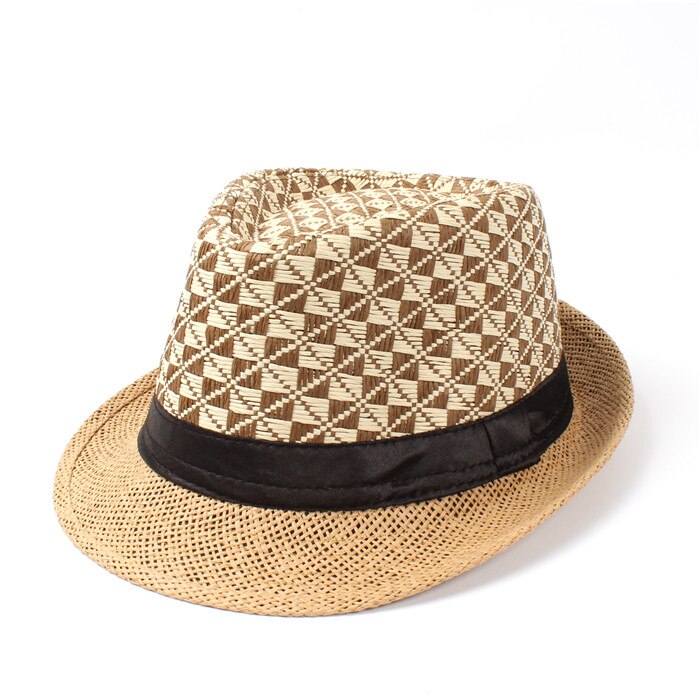 Sommer toquilla halm kvinder mænd sejler strand solhat til herre dame sol fedora hatgarland solhætte panama kasket: Strå