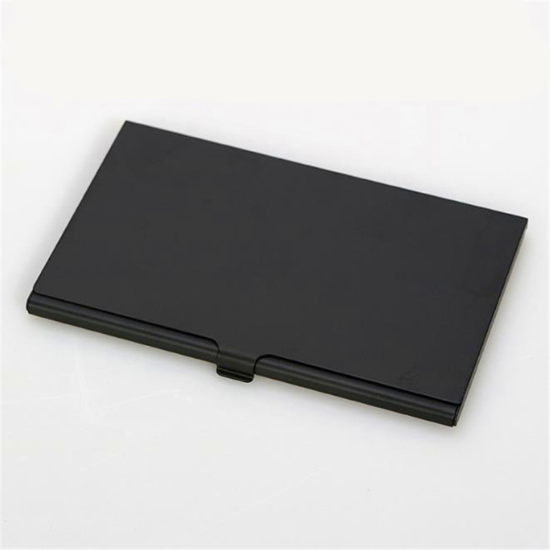 Zwarte Aluminium Memory Card Case Monolaag Aluminium 8TF + 1 SD Geheugenkaarten Case Pin Opbergdoos Houder