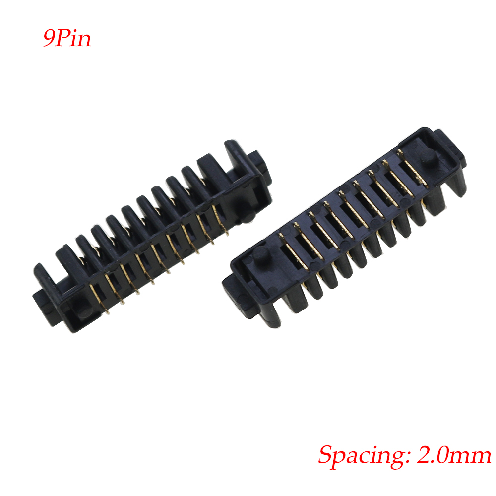 1PCS 4/5/6/7/8/9/10Pin Laptop Battery Connector Pitch 2.0mm Holder Clip Slot Contact Male and Female plug: PURPLE
