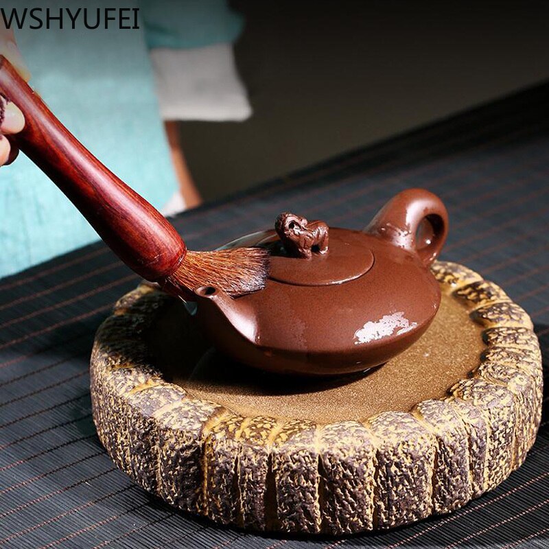 High Grade 200 Ml Paarse Klei Theepot, Collectie Art Handgemaakte Yixing Zisha Olifant Deksel Aardewerk Filter Infuser Keramische